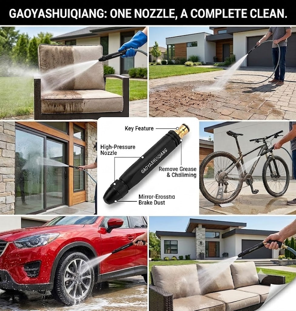 High-Pressure Power Washer Nozzle Attachment