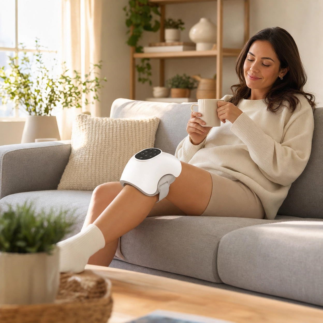 Thermal Compressed Electric Knee Massager