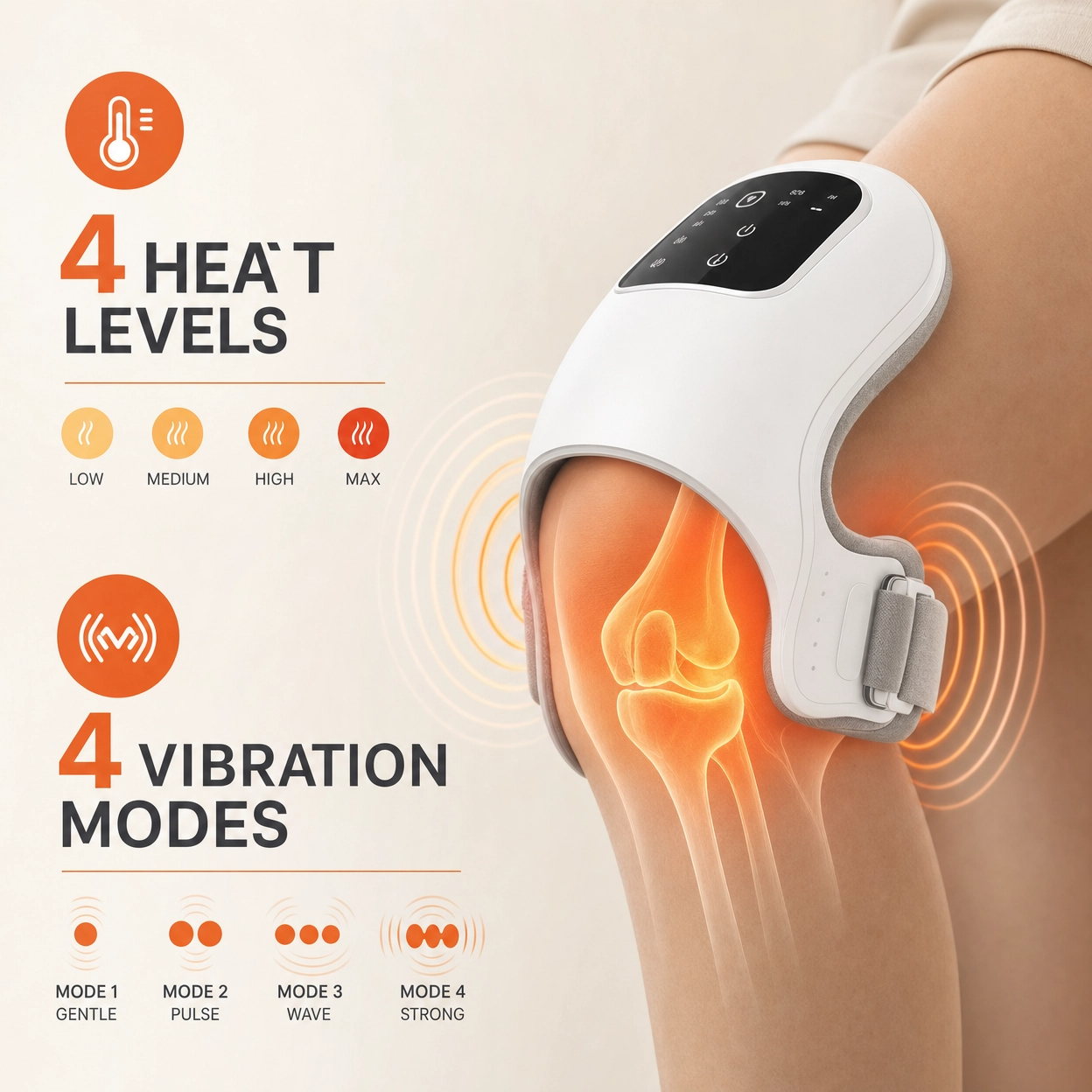 Thermal Compressed Electric Knee Massager
