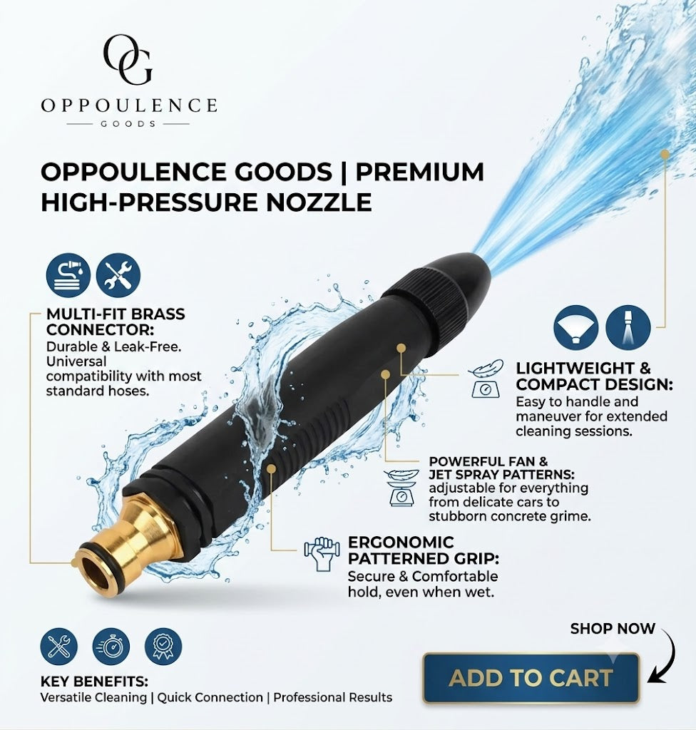High-Pressure Power Washer Nozzle Attachment