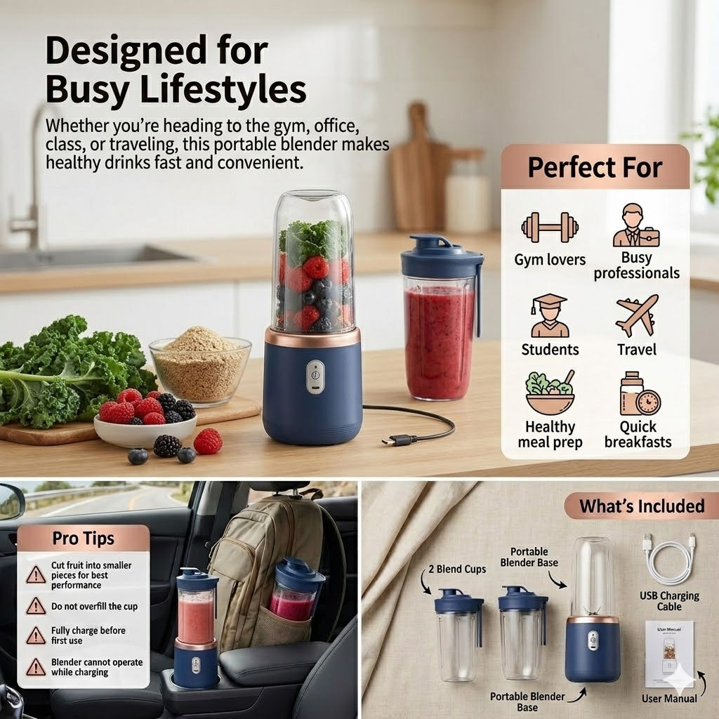 Portable Shake & Smoothie Blender