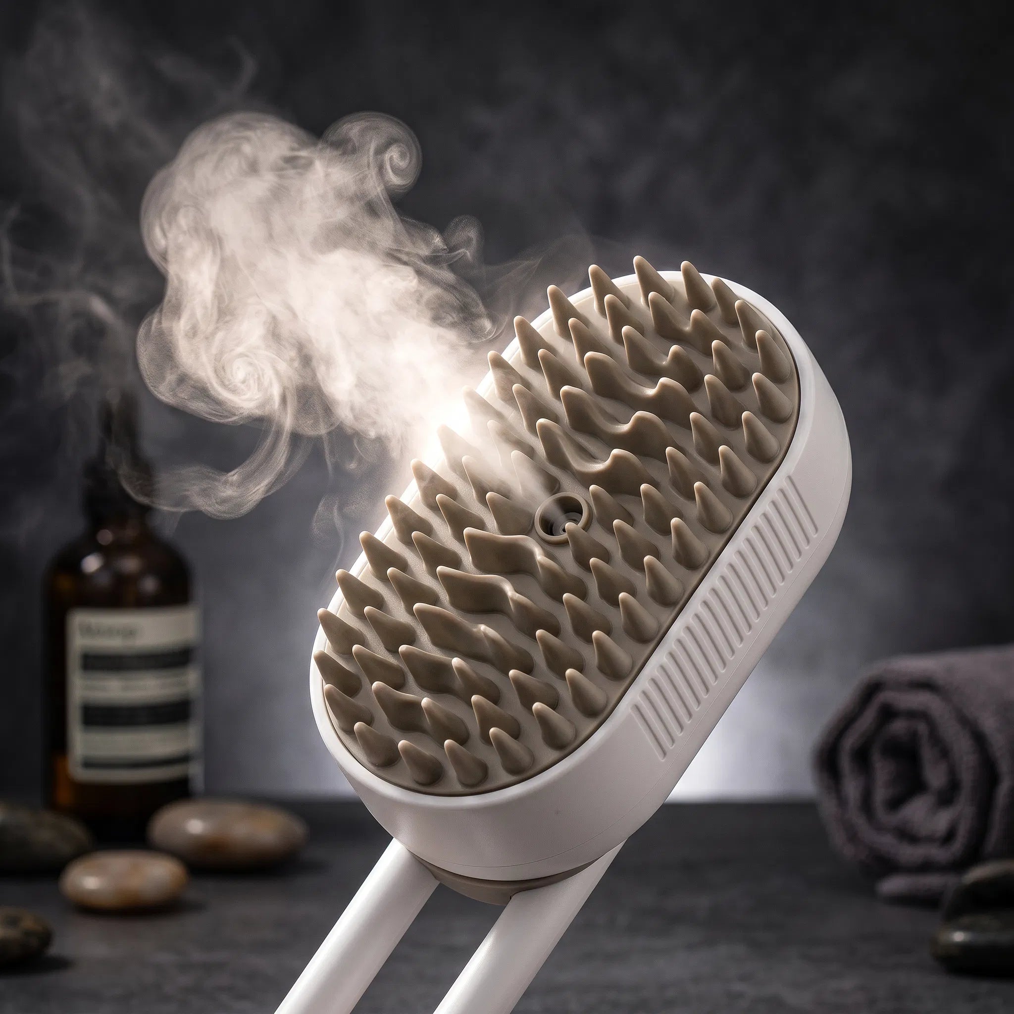 The Pawsitive Steam Brush: Luxury Pet Grooming & Massage for a Silky, Healthy Coat